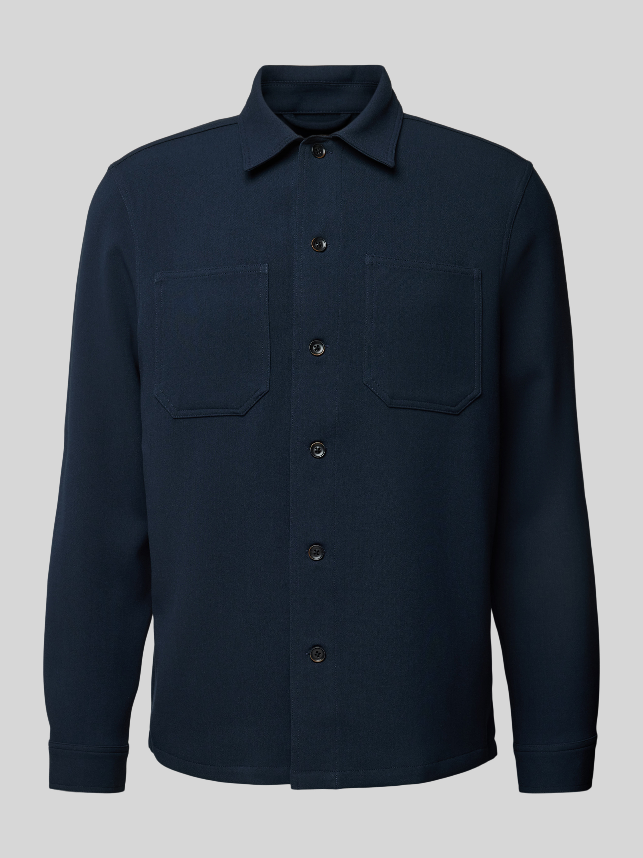 Matinique regular fit overshirt MApelton N dark navy