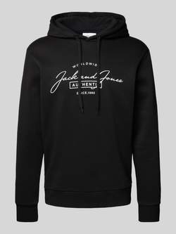 Jack & jones Hoodie met labelprint model 'FERRIS'