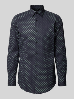 Boss Slim fit zakelijk overhemd met kentkraag model 'Hank'