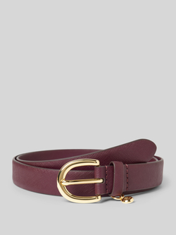 Lauren Ralph Lauren Leren riem met labelapplicatie