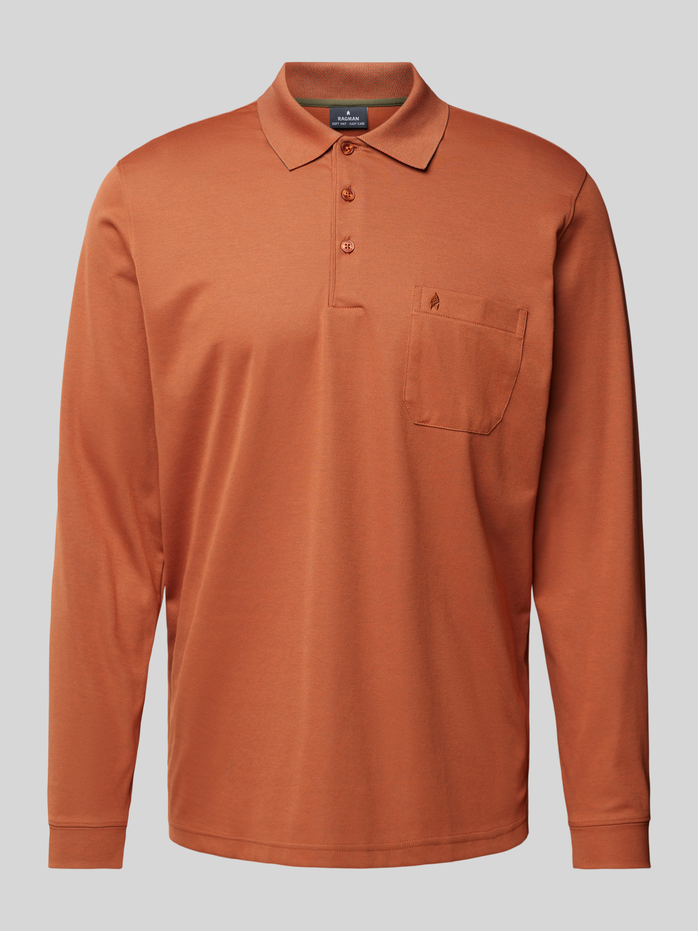 RAGMAN Regular fit poloshirt met borstzak