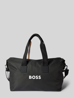 Boss Sporttas met labeldetail model 'Holdall'