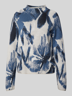 Monari Gebreide pullover met opstaande kraag