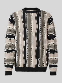 Redefined Rebel Gebreide pullover met ribboorden model 'TETON'