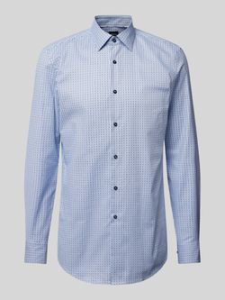 Boss Slim fit zakelijk overhemd met kentkraag model 'Hank'