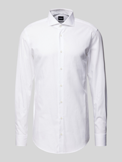 Boss Slim fit zakelijk overhemd met extra lange mouwen model 'Hant'