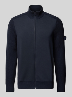 JOOP! Collection Gebreid jack met opstaande kraag model 'Malic'