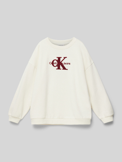 Calvin Klein Jeans Oversized sweatshirt met labelprint model 'TEDDY'
