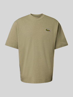 Lacoste Minimalistisch Krokodil Logo T-shirt Green Heren
