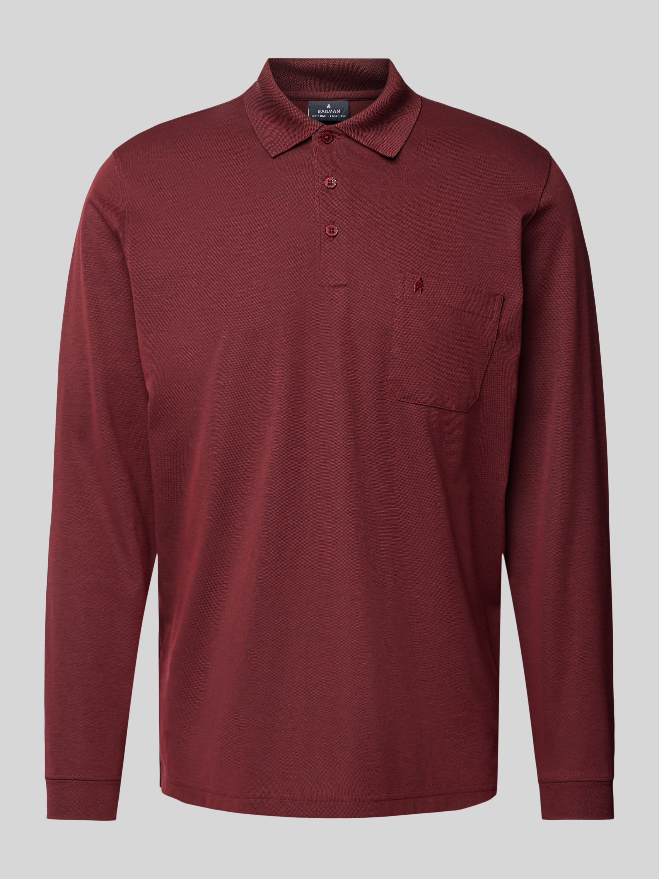 RAGMAN Regular fit poloshirt met borstzak