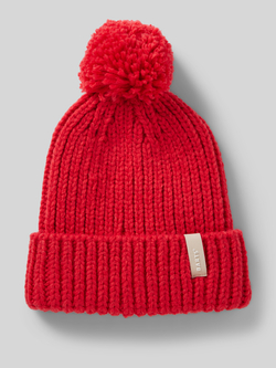 Barts Chunky Gebreide Pom Beanie Red Dames