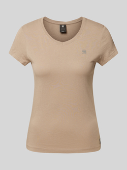 G-Star Raw T-shirt met geribde V-hals