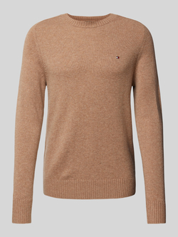 TOMMY HILFIGER Heren Truien & Vesten Lambswool Crew Neck Camel