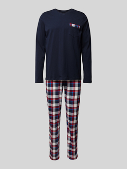 Schiesser Pyjama "X-Mas Family" met losse casual snit (2-delig)