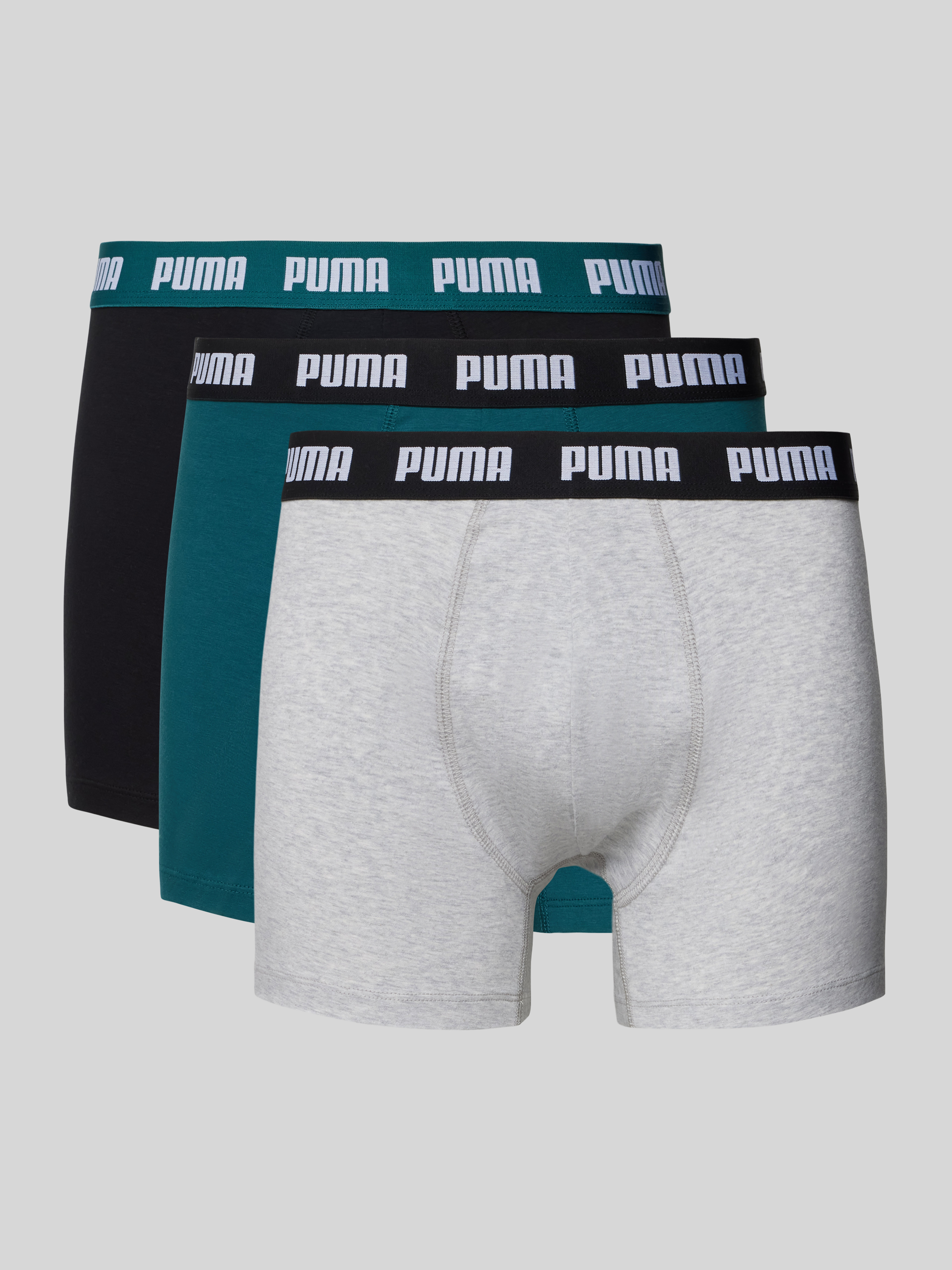 Puma Boxershort met labeldetail in een set van 3 stuks