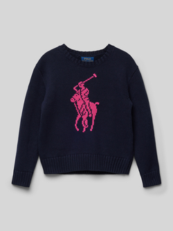Polo Ralph Lauren Teens Gebreide pullover met ribboorden