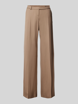 Windsor Comfortabele wollen wijde broek Brown Dames