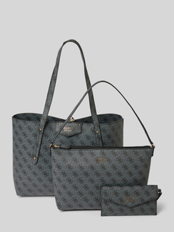 Guess Handtas met labelapplicatie model 'ECO BRENTON'