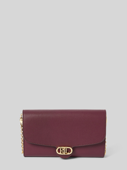 Lauren Ralph Lauren Schoudertas van runderleer met labeldetails model 'ADAIR'