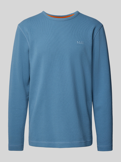 Boss Orange Shirt met lange mouwen en labelstitching model 'Tempesto'
