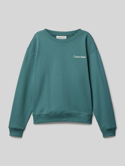 Calvin Klein Jeans Sweatshirt met motiefprint aan de achterkant model 'CITY SCENE'