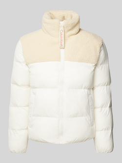 Calvin Klein Outdoorjack SHERPA PUFFER JACKET met een logo-opschrift