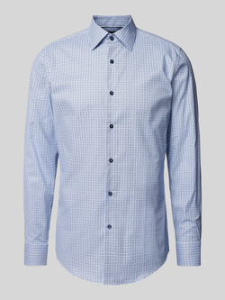 Boss Slim fit zakelijk overhemd met kentkraag model 'Hank'