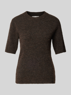 MY ESSENTIAL WARDROBE Dames Truien & Vesten Tammiemw Knit Pullover Ss Bruin