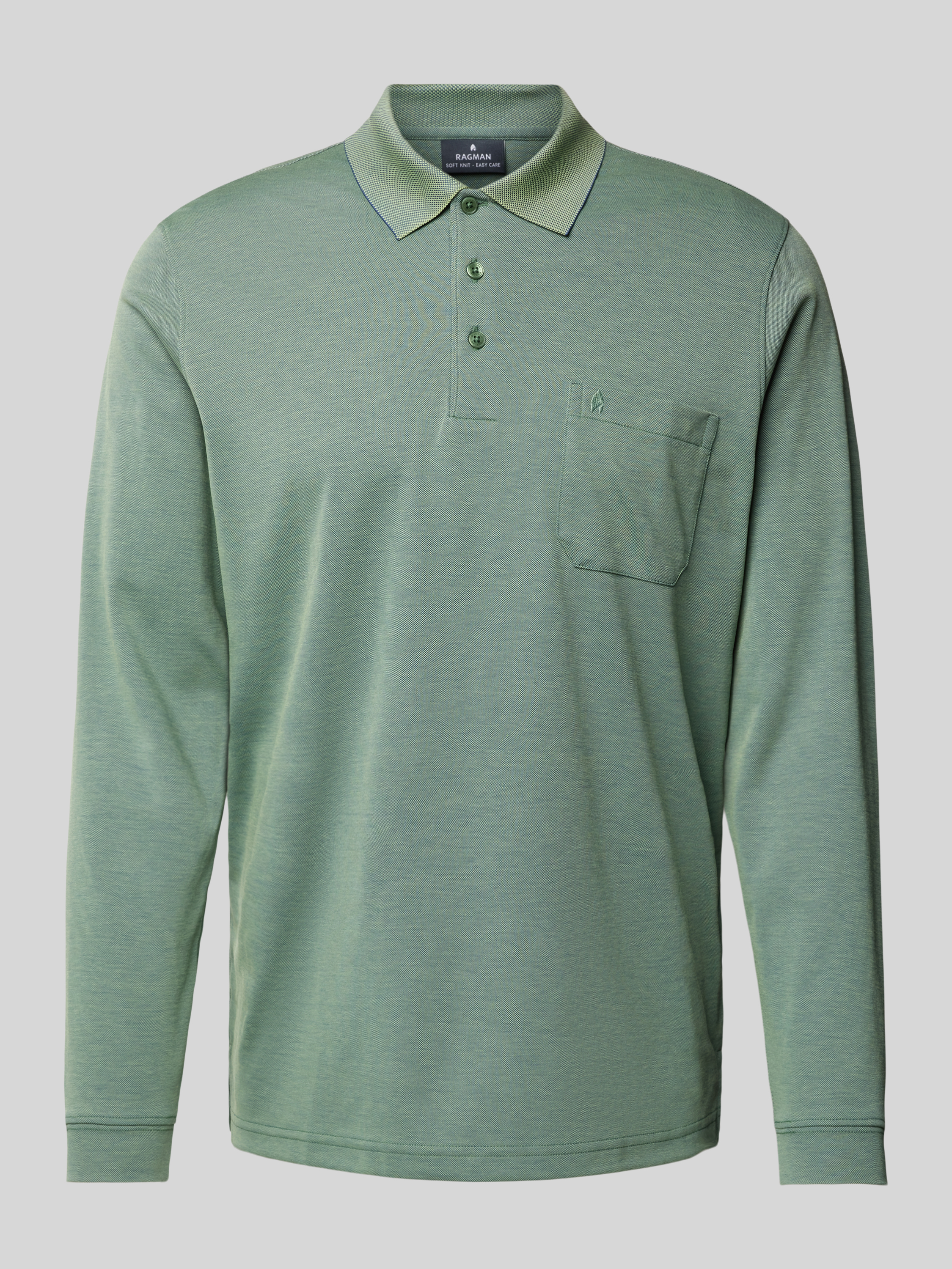 RAGMAN Regular fit poloshirt met borstzak