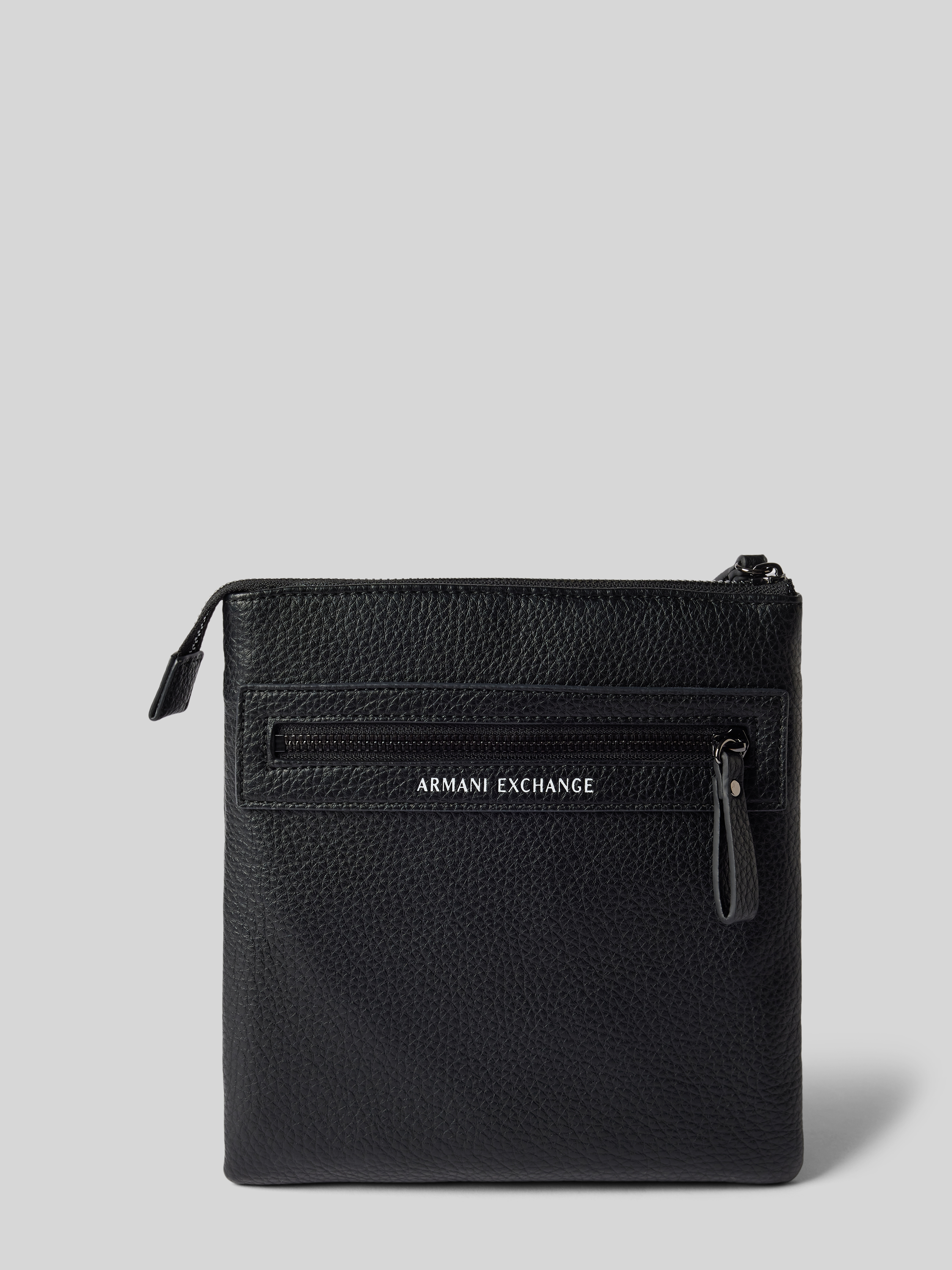 Armani Exchange Zwarte Crossbody Tas met Voorvak met Rits Black Heren