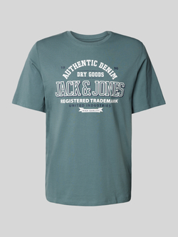 jack & jones T-shirt met labelprint model 'ELOGO'