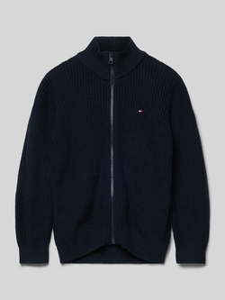 Tommy Hilfiger Kids Gebreid vest met opstaande kraag