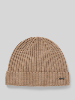 JOOP! Collection Beanie van wol met labeldetail model 'FRANCIS'
