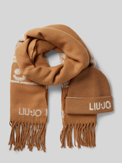 Liu Jo White Beanie in een set met sjaal