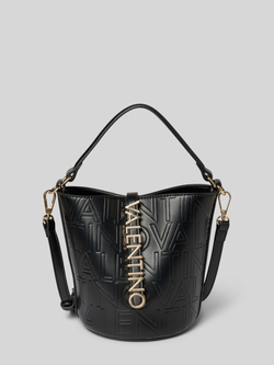 Valentino by Mario Valentino Zwarte Bucket Bag met Verstelbare Band Black Dames