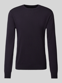 SCOTCH & SODA Heren Truien & Vesten Viscose Pullover Crewneck Donkerblauw