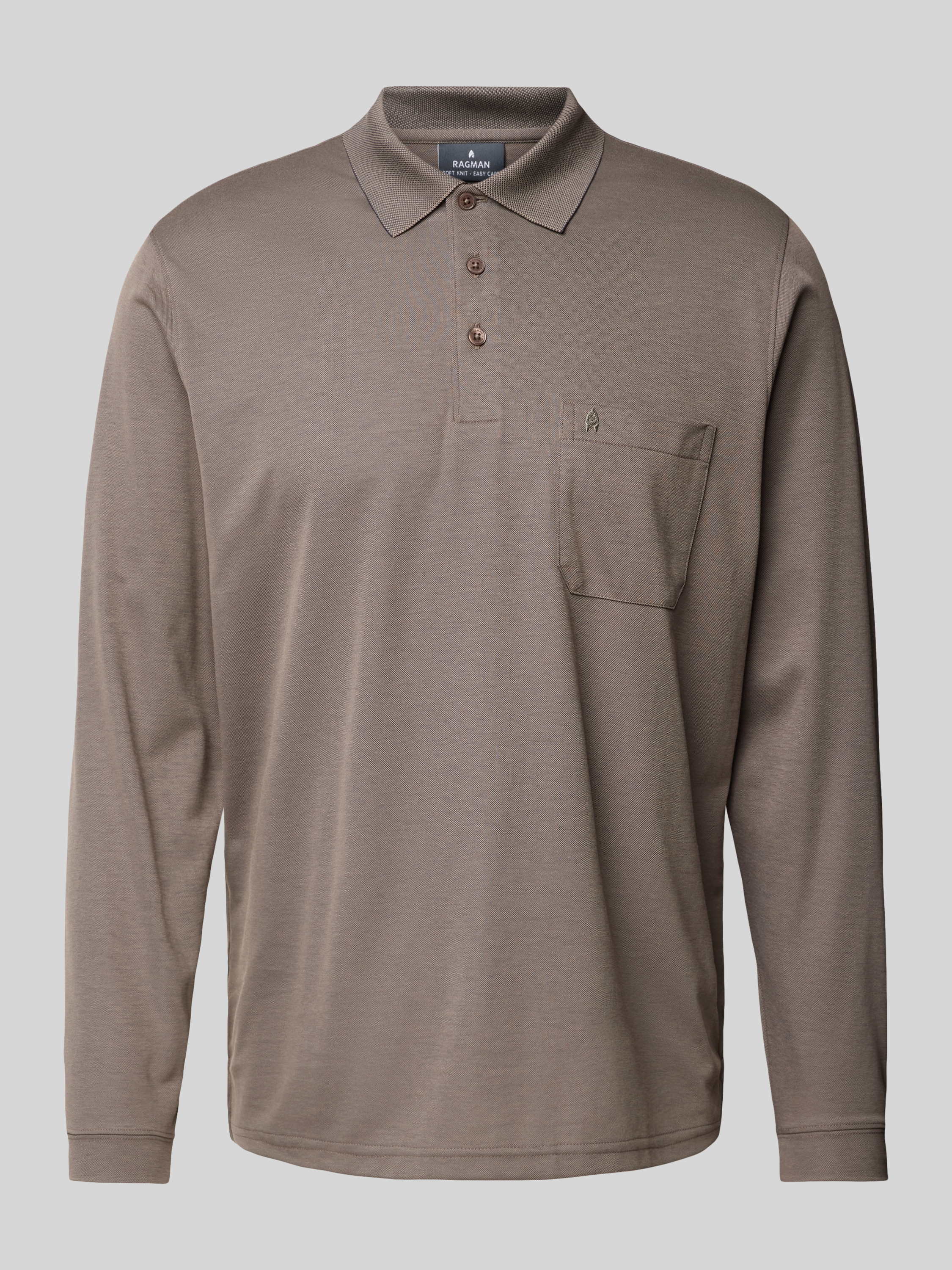 RAGMAN Regular fit poloshirt met borstzak