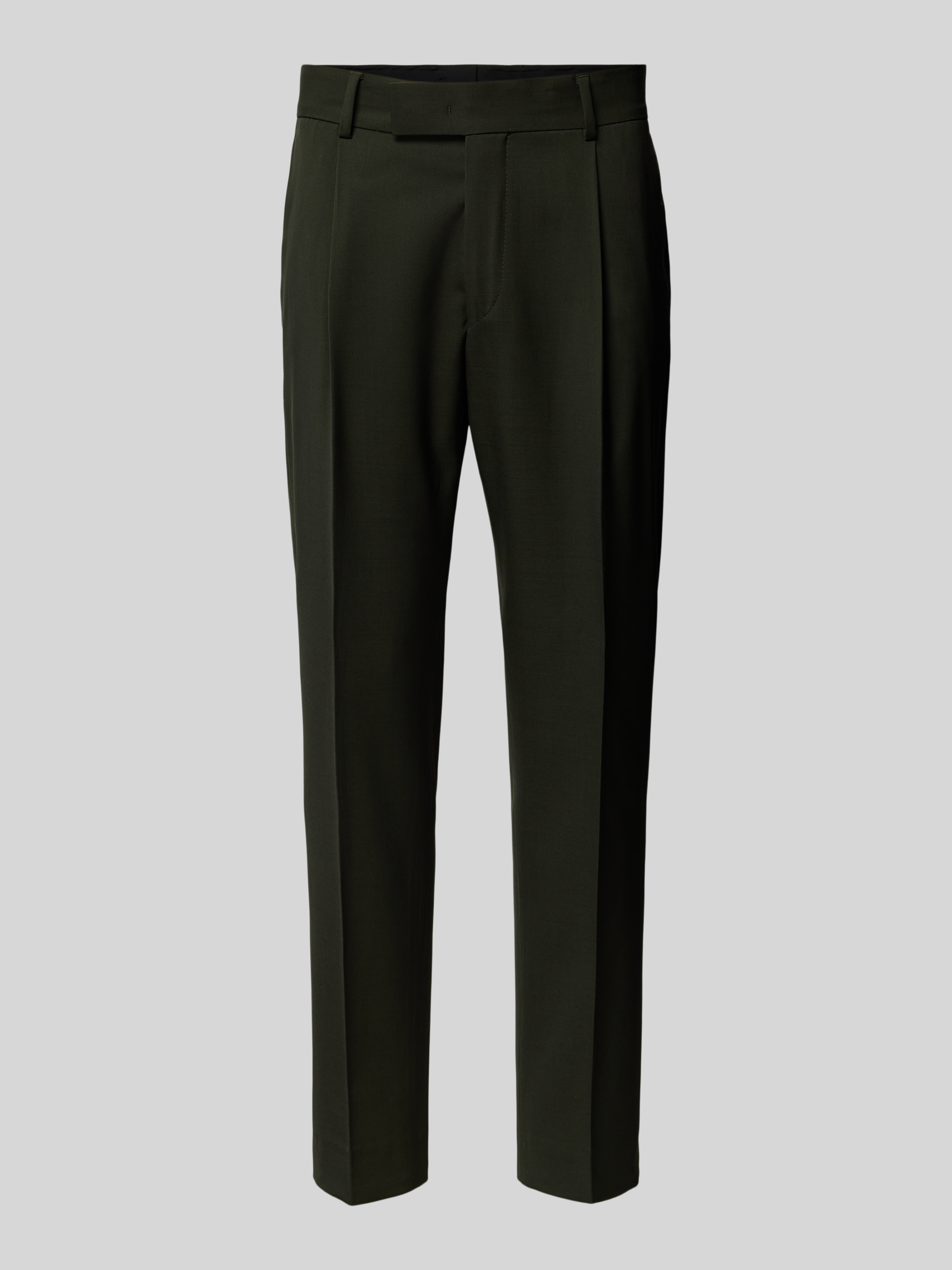 Karl Lagerfeld Slim fit pantalon met bandplooien model 'NEAT'