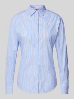 HUGO Slim fit overhemdblouse met labelstitching model 'The Girlfriend'
