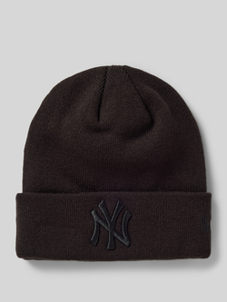 New era Beanie met labeldetail