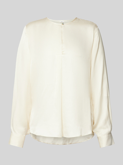 S.Oliver BLACK LABEL Satijnen blouse met manchette aan de mouw