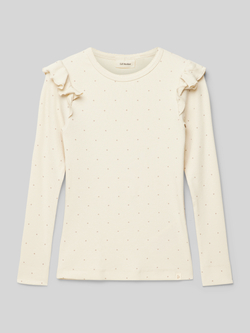 LIL' ATELIER Meisjes Tops & T-shirts Nmfgago Kuo Ls Slim Top Lil Beige