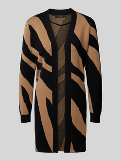 VERO MODA vest VMNANCY met dierenprint donkerbruin zwart