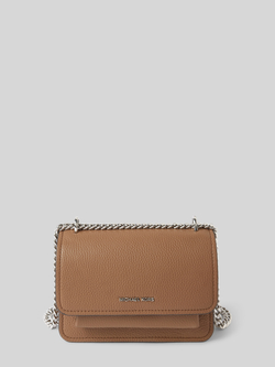 Michael Kors Leren Crossbody Tas met Kettingband Brown Dames