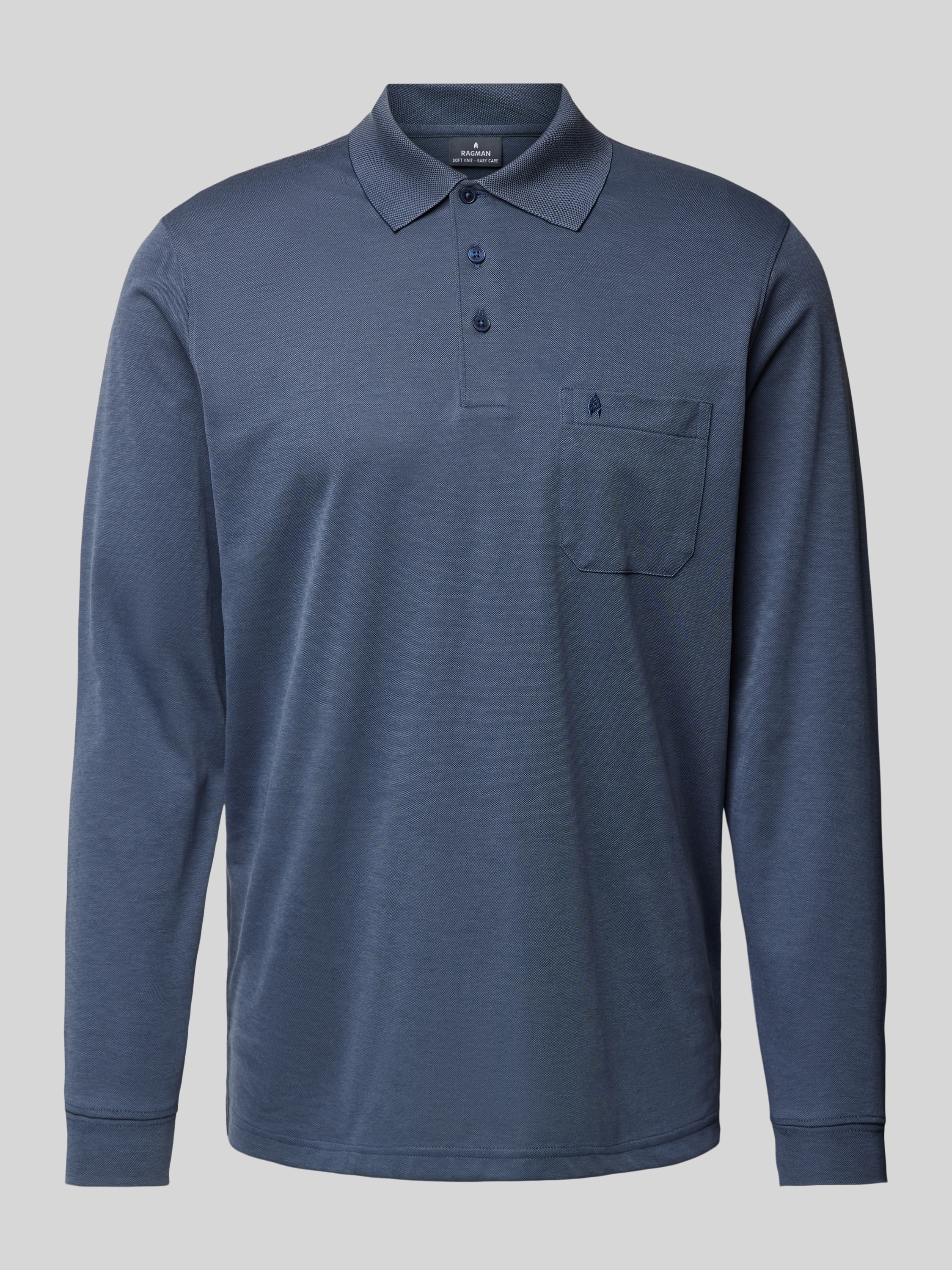 RAGMAN Regular fit poloshirt met borstzak