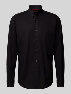 HUGO Slim fit zakelijk overhemd met kentkraag model 'Vikko'