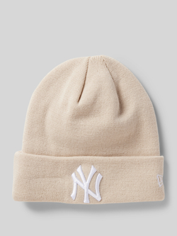 New era Beanie met labeldetail