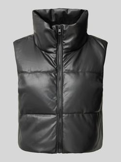 Only Bodywarmer van imitatieleer van model 'ELSIE'