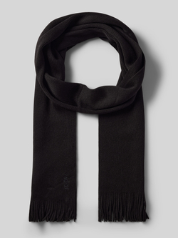 JOOP! Collection Wollen sjaal met labelstitching model 'Rouven'