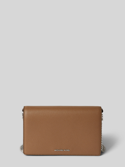 MICHAEL Kors Clutch met runderleer en labelapplicatie model 'JET SET'